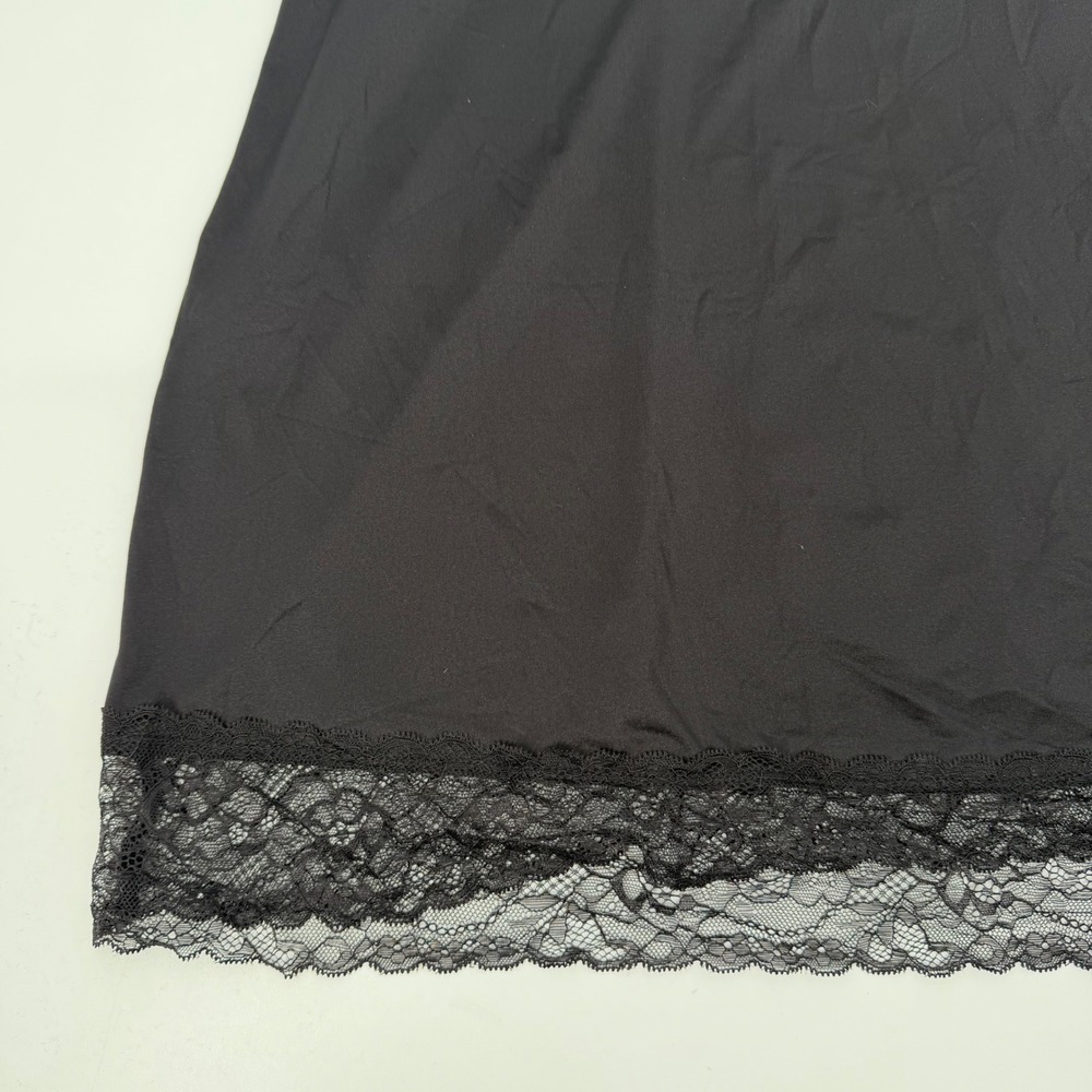 ellos Black Lace Trim Camisole‎ 2X 26/28 Stretch Romantic Tank Top - Picture 3 of 10